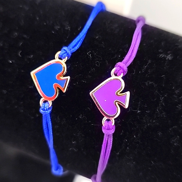 (BNWT) Kate Spade Everyday Spades Friendship Bracelet - BLUE - Picture 5 of 5